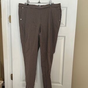 Anne Klein women’s Brown Houndstooth Pants